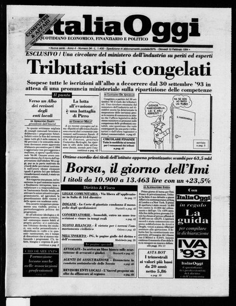 Italia oggi : quotidiano di economia finanza e politica